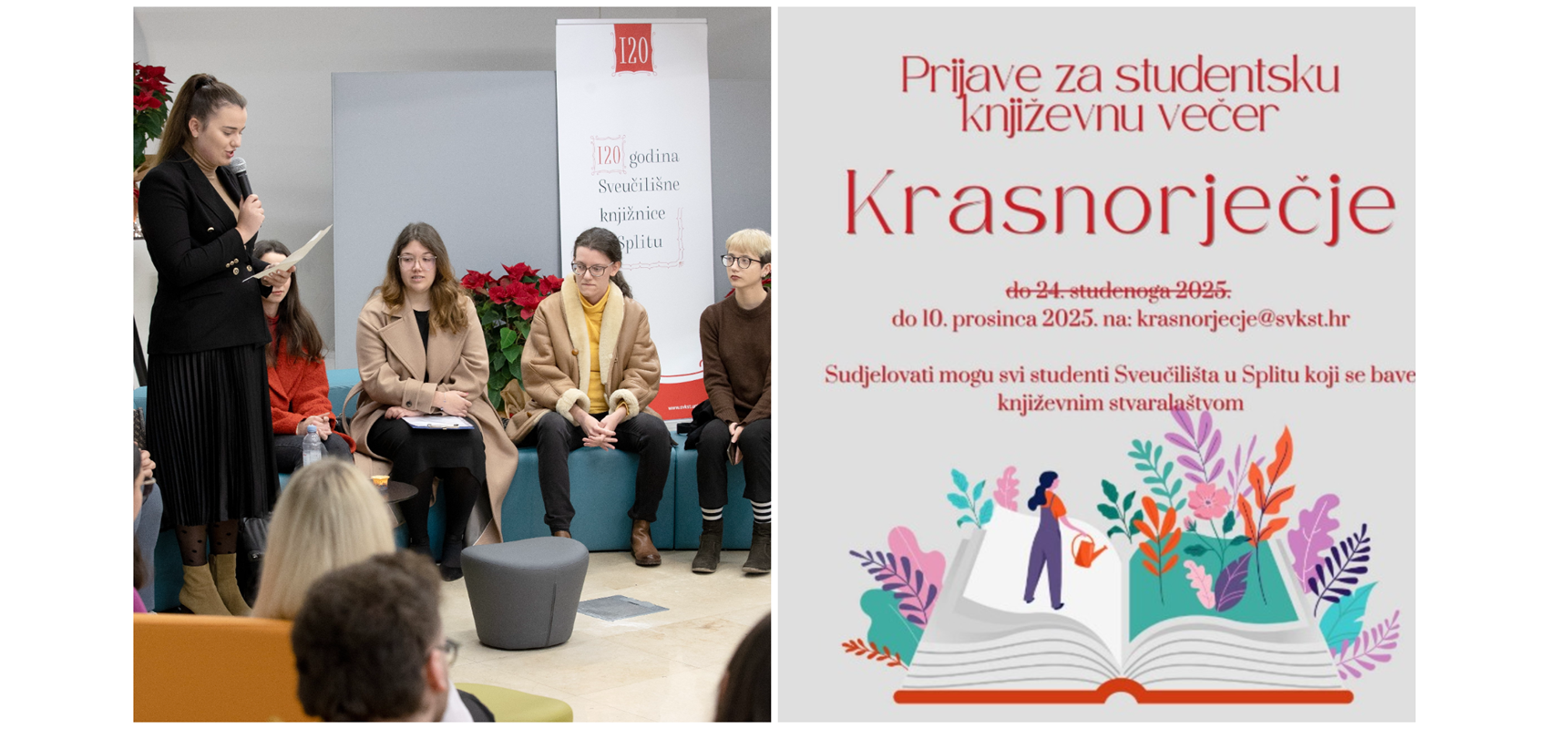 Sveučilišna knjižnica poziva studente da prijave radove za književnu večer